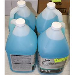 FOUR 4 LITRE BOTTLES PROFRESH FLOOR CLEANER