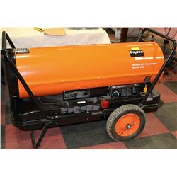 NEW DAYTON 400,000 BTU PORTABLE OIL FIRED HEATER
