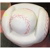 Image 1 : SHOWHOME WHITE LEATHERETTE CHILDRENS BASEBALL