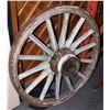 Image 1 : 36" WOOD SPOKE WAGON WHEEL ANTIQUE