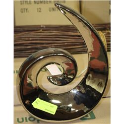 SHOWHOME CHROME SWIRL VASE