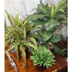 SHOWHOME ASSORTMENT OF 3 ARTIFICIAL PLANTS