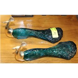 2 VINTAGE AVON PHEASANT COLOGNE BOTTLES