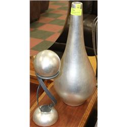 SILVER LEAF SHOWHOME DECOR BALL AND SILVER LEAF