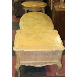 3PC COFFEE AND END TABLE SET