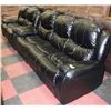 Image 1 : ESTATE BONDED LEATHER BLACK RECLINING SOFA &