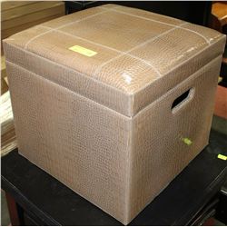 SHOWHOME SNAKESKIN STYLE STORAGE STOOL