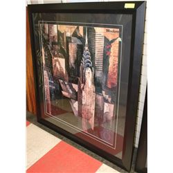 LARGE SHOWHOME NEW YORK FRAMED PICTURE