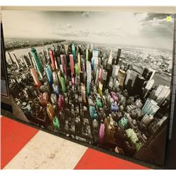 LARGE SHOWHOME COLOURIZED BLACK AND WHITE CITY