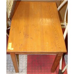 SMALL WOODEN TABLE 28"X20:"H