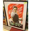 Image 1 : RUSSIAN PROPAGANDA FRAMED PRINT - 40"X29"