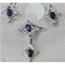 #1-STERLING SILVER ENHANCED SAPPHIRE(3.50CT)
