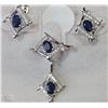 Image 1 : #1-STERLING SILVER ENHANCED SAPPHIRE(3.50CT)