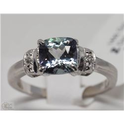 #3-14K WHITE GOLD TANZANITE(1.92CT) AND