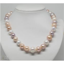 #4-STERLING SILVER CLASP FRESHWATER PEARL