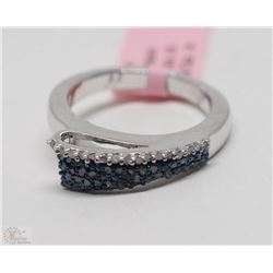 #11-STERLING SILVER BLUE(0.35CT) & WHITE(0.14CT)