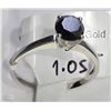 Image 1 : #15-10K WHITE GOLD BLACK DIAMOND(1.05CT)