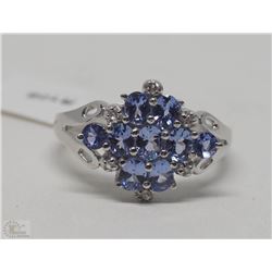 #18-STERLING SILVER TANZANITE(1.45CT) AND