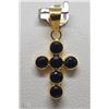 Image 1 : #19-18K YELLOW GOLD SAPPHIRE(0.87CT) PENDANT
