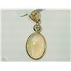Image 1 : #29-14K YELLOW GOLD OVAL AND DIAMOND(0.13CT)