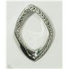 Image 1 : #32-STERLING SILVER DIAMOND PENDANT