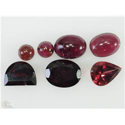 #40-ASSORTED LOOSE GENUINE GARNET GEMSTONES