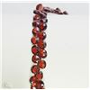 Image 1 : #43-STERLING SILVER GARNET(40.00CT) BRACELET