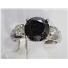 Image 1 : #44-10K WHITE GOLD BLACK (3.20CT) AND WHITE