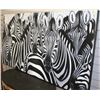 Image 1 : SHOWHOME BLACK AND WHITE ZEBRA OIL ON CANVAS