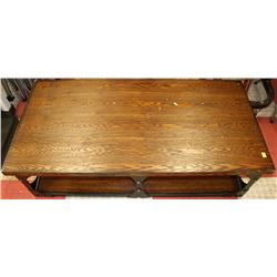 NEW RUSTIC STYLE COFFEE TABLE AS IS