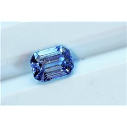 1.33ct Emerald Cut Natural Blue Ceylon Sapphire