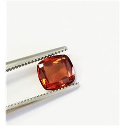 1.49ct Cushion Cut Natural Malaya Garnet