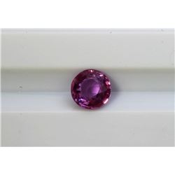 0.71ct Round Shape Natural Ceylon Pink Sapphire