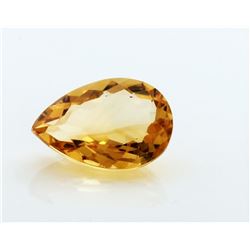 5.39ct PeAR Shape Citrine