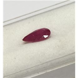 1.19ct Pear Cut Ruby