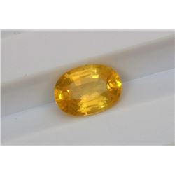 1.06ct Oval Shape Natural Ceylon Yellow Sapphire