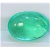 Image 1 : 1.64ct Oval \Shape Columbian Emerald Cabochon