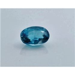 1.25ct Oval Shape blue Zircon