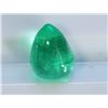 Image 1 : 1.24ct Pear Shape Columbiuan Emerald Cabochon