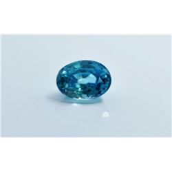 1.54ct Oval Shape blue Zircon