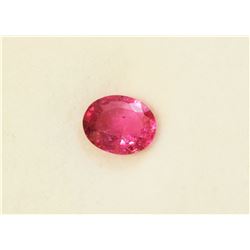 0.79ct Oval Cut Pink Natural Ceylon Sapphire