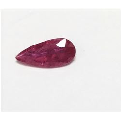 0.98ct Pear Cut Ruby