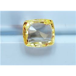 5.03ct Cushion Cut No Heat Natural Ceylon Yellow Sapphire