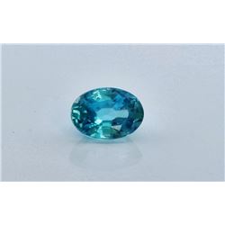 1.60ct Oval Shape blue Zircon