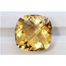 10.12ct Cushion Shape Citrine