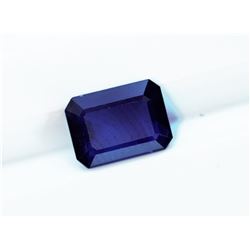 1.51ct Emerald Cut Natural Ceylon Blue Sapphire
