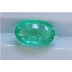 1.35ct Oval Shape Columbiuan Emerald Cabochon