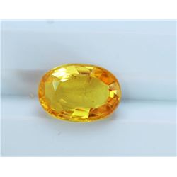 2.69ct Oval Cut Treated Natural Ceylon Yellow Sapphire