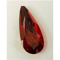 6.76ct Pear Shape Malaya Garnet