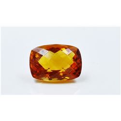 6.43ct Emerald Shape mandarin Citrine